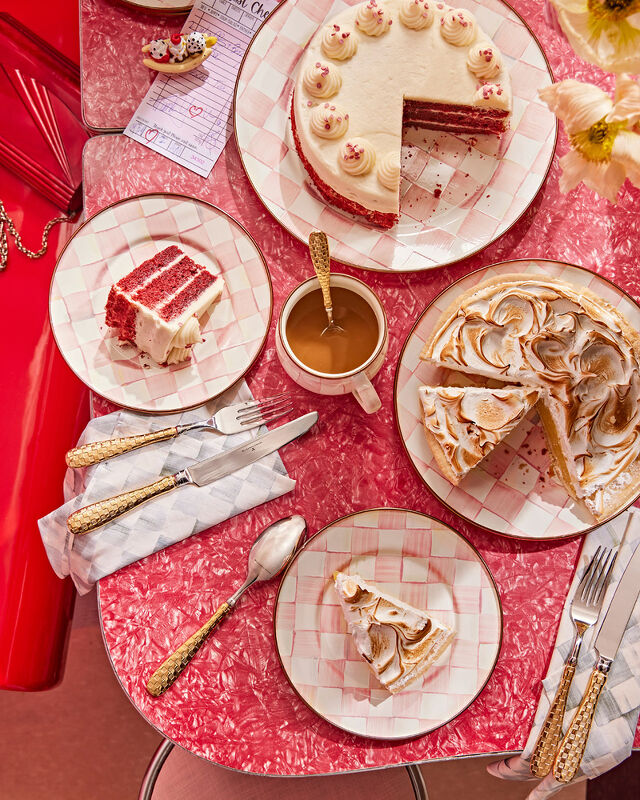 MacKenzie-Childs, “Rosy Check”